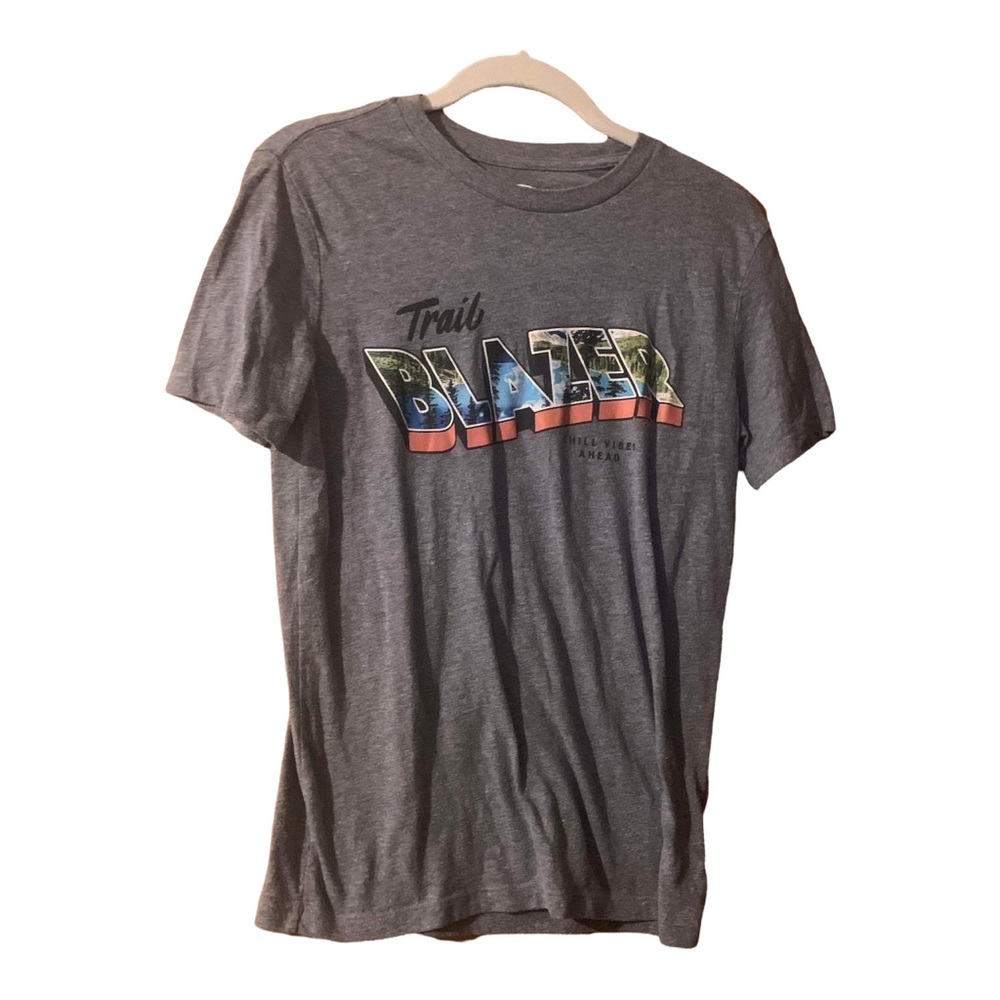 Old Navy Trail Blazer Chill Vibes Ahead Tee Short Sleeve Gray T-shirt XL (14-16)